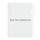 MONETのPeg The Patriarchy Clear File Folder