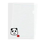 ★Panda Cafe★のパンダおにぎりとうめぼしちゃん PandaCafe Clear File Folder