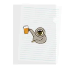 ＋Whimsyのなまけものビール Clear File Folder