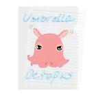 LalaHangeulのumbrella octopus(めんだこ) 英語バージョン② Clear File Folder