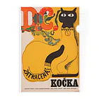 YS VINTAGE WORKSのチェコ・KOCKA（=チェコ語で猫） Clear File Folder