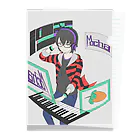 心愛もかグッズストアのMocha ロゴ&ビジュアル Clear File Folder