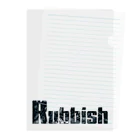 RubbishのRubbish ロゴ クリアファイル