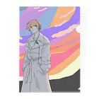 甘味噌の夕焼け Clear File Folder