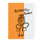 disney-risaのButterfly queen orange  Clear File Folder