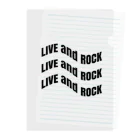 L&RのL&R  LIVE and ROCK クリアファイル