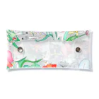 amamoのflowers & animals Clear Multipurpose Case