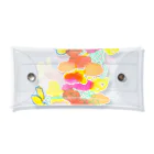 chicacoのカラフルなお花たち Clear Multipurpose Case