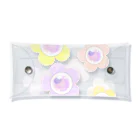 raraのゆるかわTシャツ屋さんのお花パール Clear Multipurpose Case