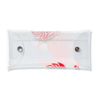 月の魚の文鳥紋～紅 Clear Multipurpose Case