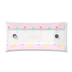 monpy shopの羊毛うさぎCANDY Clear Multipurpose Case