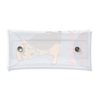 TOMOS-dogのふりむき犬（ドット）ブラタン Clear Multipurpose Case