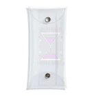 KIKITEKI_LABORATORYの砂時計 紫×ピンク Clear Multipurpose Case
