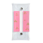 Saki YのPink Triangle Clear Multipurpose Case