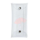 kanako-mikanのHave fun on a Rainy day (Red Umbrella) Clear Multipurpose Case