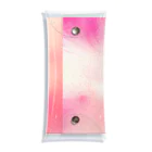 水彩 Ao_watercolorのPeach pink　水彩 Clear Multipurpose Case