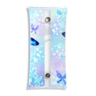 ヤママユ(ヤママユ・ペンギイナ)のケープペンギン「ちょうちょ追っかけてたの」(Blue) Clear Multipurpose Case