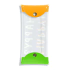 MEWのHAPPY-ORANGE and GREEN Clear Multipurpose Case