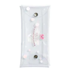 ERIMO–WORKSのSweets Lingerie clear multi case "Strawberry short cake"  Clear Multipurpose Case