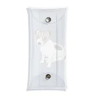 虹色PLUSの可愛いジャックラッセルテリア犬 おすわり Clear Multipurpose Case