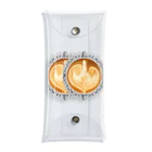 Prism coffee beanの【Lady's sweet coffee】ラテアート エレガンスリーフ ～2杯目～ Clear Multipurpose Case