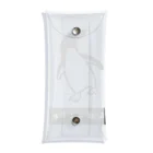 みみはんこ/消しゴムはんこのAdélie Penguin (+logo B) Clear Multipurpose Case