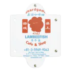 Boardgame Cafe & Shop LAMBEEFISH(ボードゲームカフェ & ショップ ランビーフィッシュ)のグッズ屋さんの【台湾風レトロ 】ボードゲームカフェランビーくんグッズ Clear Multipurpose Case