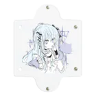 blossomの淡色青紫系女の子 Clear Multipurpose Case