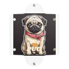 LEONのWe♥PUG　ブラック（パグ大好き！） Clear Multipurpose Case