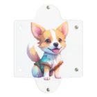 pondLeisurelyのカラフルで愛らしい子犬 Clear Multipurpose Case