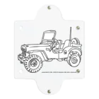 ファンシーTシャツ屋のJeep イラスト ライン画 Clear Multipurpose Case