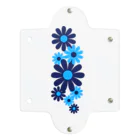 kazeou（風王）のレトロ風花(8枚)青・水色縦 Clear Multipurpose Case