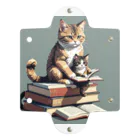 三毛猫shopの本を読む猫 Clear Multipurpose Case