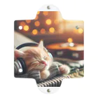 しんふぉショップの音楽を聞いている子猫のグッズ Clear Multipurpose Case