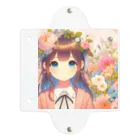 ピクセルパレットの可愛い女の子とお花10 Clear Multipurpose Case