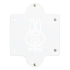 VIRTUAL CROSSのRabbit Logo white クリアマルチケース