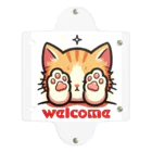 kk-welcomeの肉球で目隠し猫ちゃん Clear Multipurpose Case