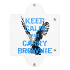 座敷ふくろうのKEEP CALM AND CARRY BROWNIE クリアマルチケース