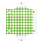 マーケットデザインワーク　ビイトのギンガムチェック緑のクリアマルチケース Clear Multipurpose Case