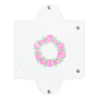 Saki YのFlower Wreath Clear Multipurpose Case