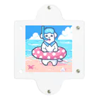 SWEET＆SPICY 【 すいすぱ 】ダーツの🐶夏が楽しみすぎる犬🌞🌊（ドット） Clear Multipurpose Case