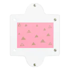 Saki YのPink Triangle Clear Multipurpose Case