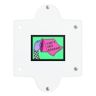 Mieko_KawasakiのCAN'T GET ENOUGH / GREEN トイレットペーパー　 Clear Multipurpose Case