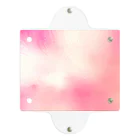 水彩 Ao_watercolorのPeach pink　水彩 Clear Multipurpose Case