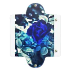 幸運❤happy🌈のBULE　ROSE　幸運の青い薔薇 クリアマルチケース