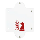 赤猫茶会制作所の赤猫茶会ロゴ クリアマルチケース