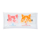 動物雑貨店「anra」のSくんちの「LUCKY & KOTETSU」 Clear Multipurpose Case