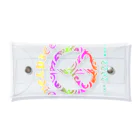 薈.collectionのLove＆peaceシリーズRainbowcolorバージョン Clear Multipurpose Case