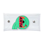 PLAY clothingのPLAY GREEN RABBIT Clear Multipurpose Case