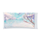 水彩-takaの水彩 暖かい雪景色 Clear Multipurpose Case